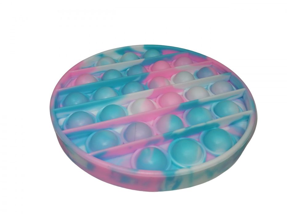 Jucarie antistres, Pop it, silicon, 13 cm, galben