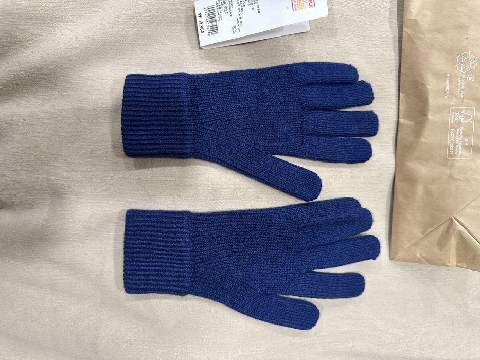 Перчатки UNIQLO Heattech синие