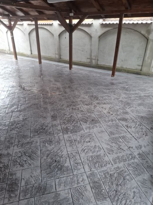 Beton amprentat si vertical!