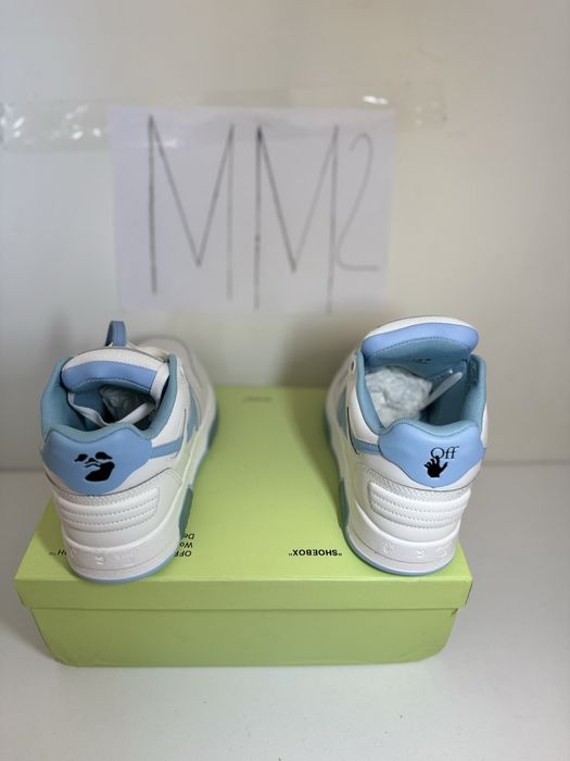 Adidasi Off-White Out Of Office Lace-Up Sneakers white and blue