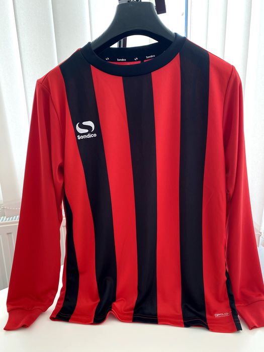 4 Tricouri noi, maneci lungi, Sondico, AC Milan, 12 ani, baieti