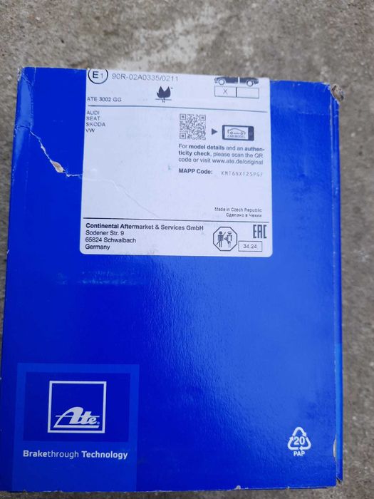 Set frâne ATE Original NOU – Discuri + Plăcuțe față VW / Audi / Seat / Skoda