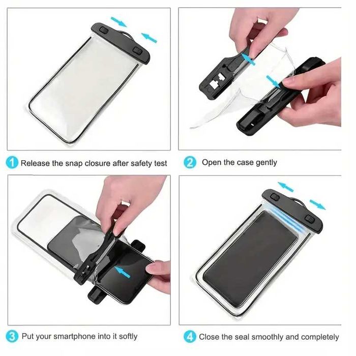 Водозащитен  калъф за смартфон с връзка налични 5 цвята