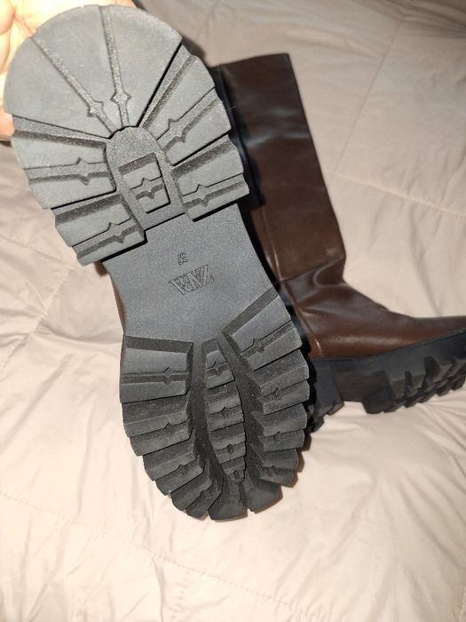 Cizme piele-ZARA-mas 37-noi