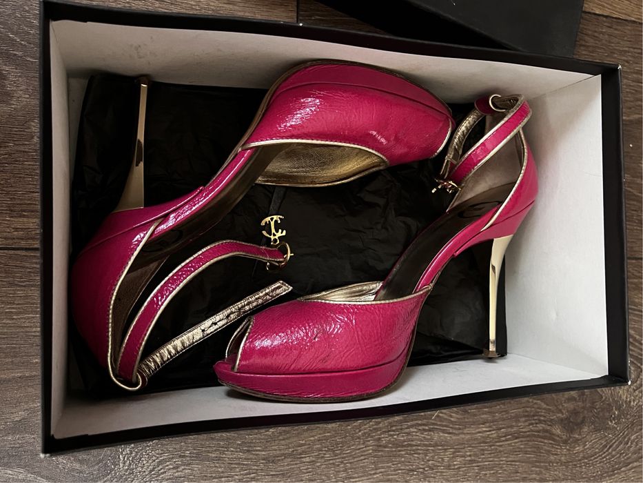 Just Cavalli. Лачени високи обувки. Размер 37,5