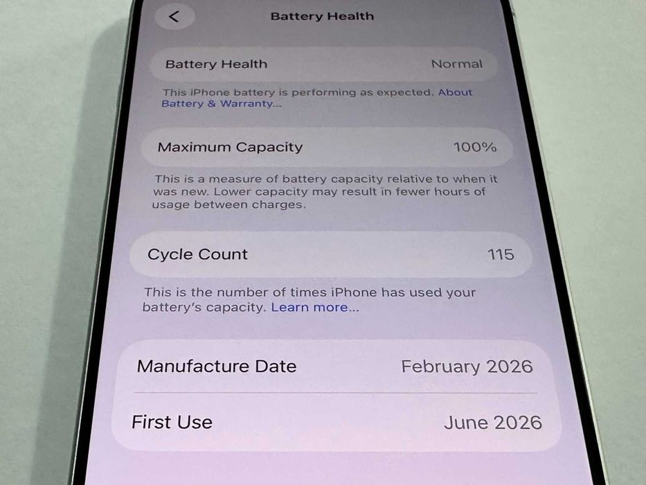 iPhone 17 256GB, 100% Батерия