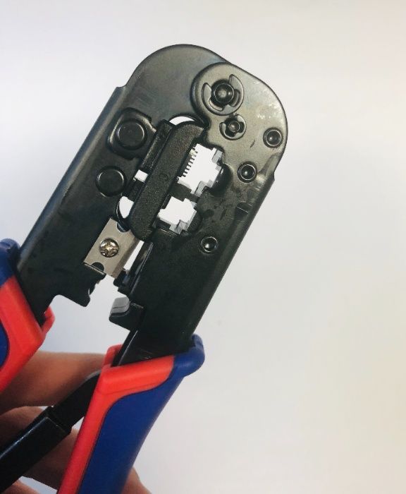 KNIPEX клещи за кримпване на интернет кабели KN 975110 SB, Германия