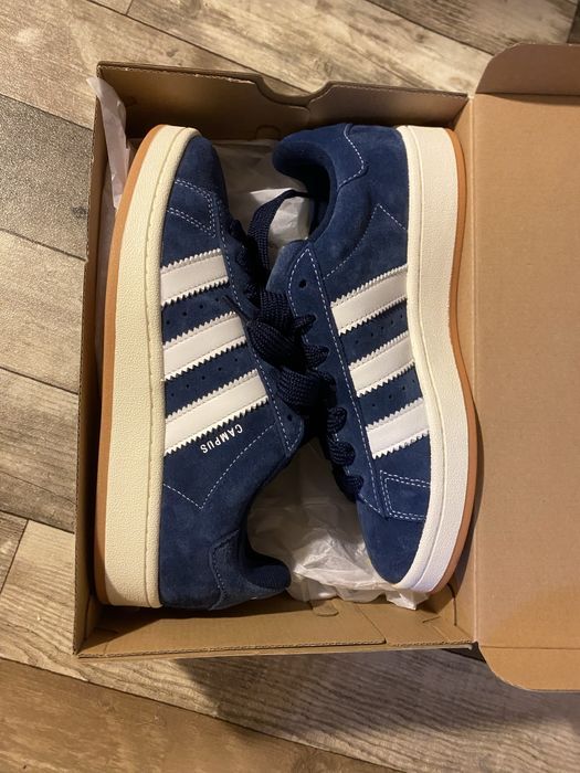 Adidas Campus 00s Bleumarin Alb Gum | Marimea 40.5 | NOU cu eticheta