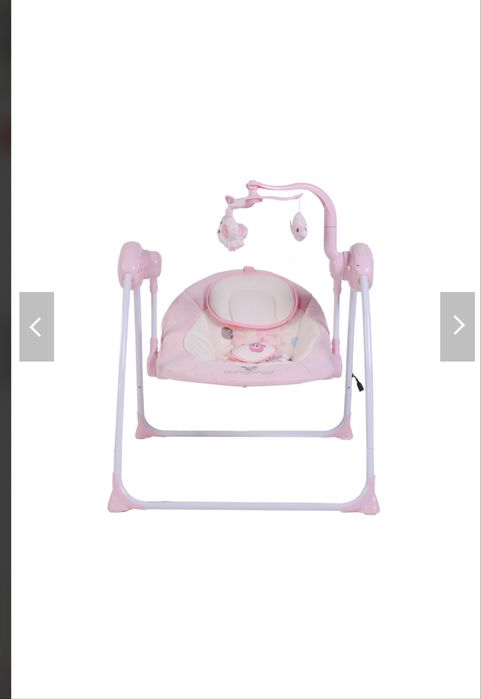 Бебешка електрическа люлка Cangaroo - Baby Swing +, розова