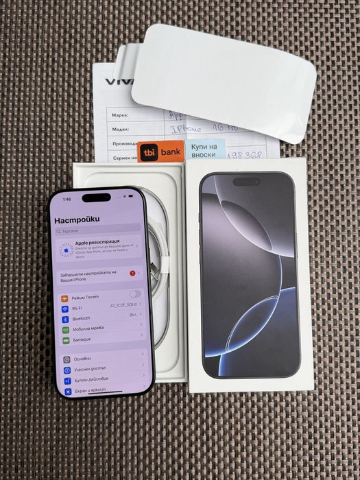 НОВ!/*ЛИЗИНГ*/ iPhone 16 Pro 128Gb Black Titanium 24М гарация