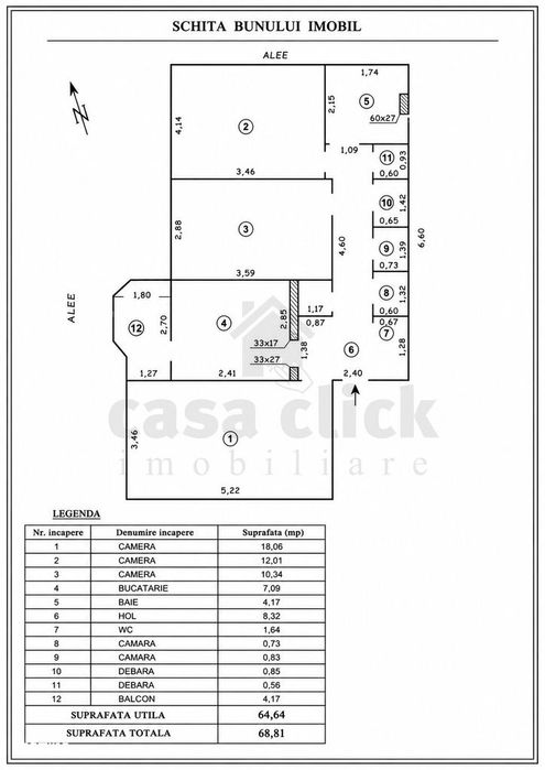 I.C. Frimu | 3 camere Parter cu ieșire în grădină | Comision 0%