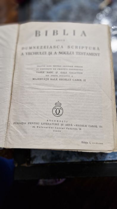 Vand Biblie veche 1938
