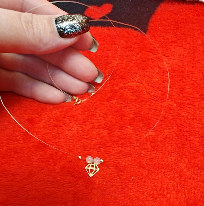 Lanț fir transparent aur 14 k