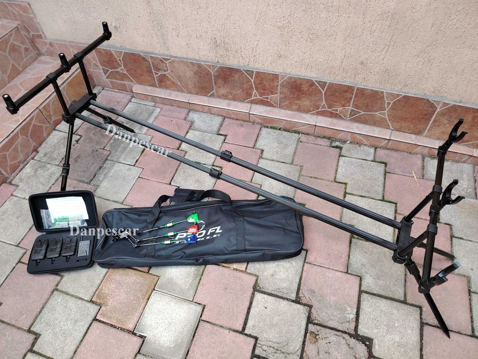 Rod pod (Duo Pod) PRO FL157 full echipat cu 3 avertizori cu STATIE si 3 swingere