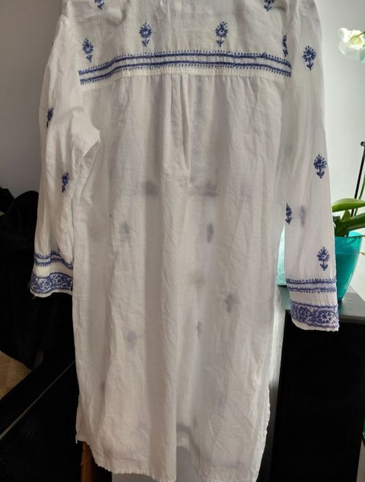 Cămașă ie cusută manual tip rochie