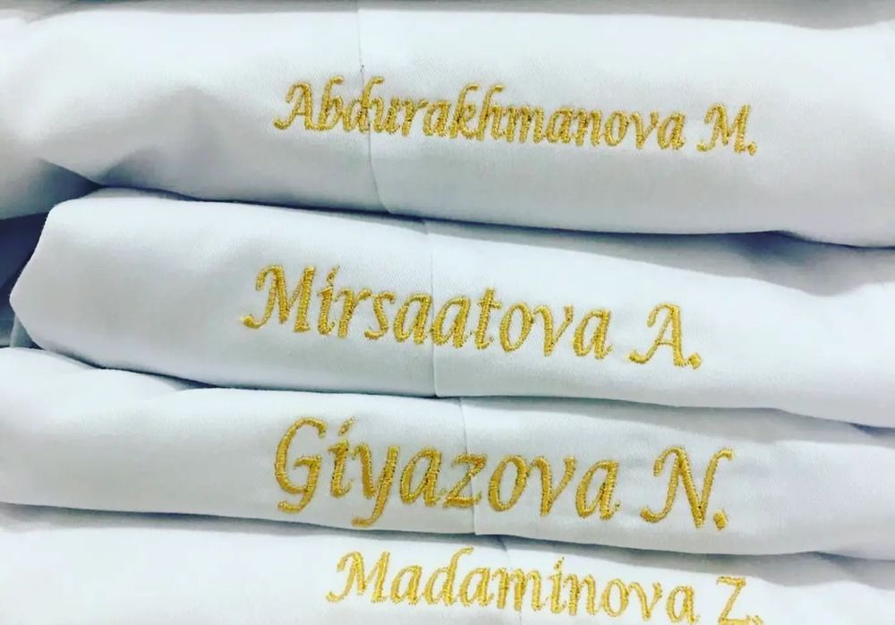 Услуга вышивки на медицинской одежде! От 1 штуки
