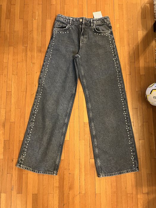 Дънки  Zara с детайли