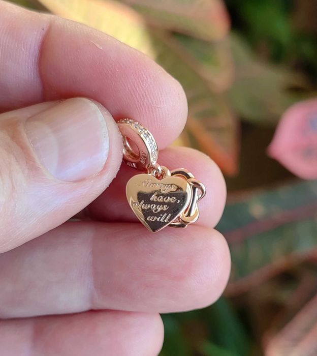 Pandora Талисман висулка Завинаги любов, Пандора в розово злато