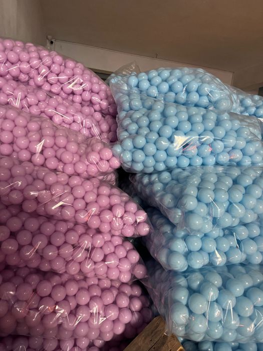 Цветни пластмасови топки за игра - 7см