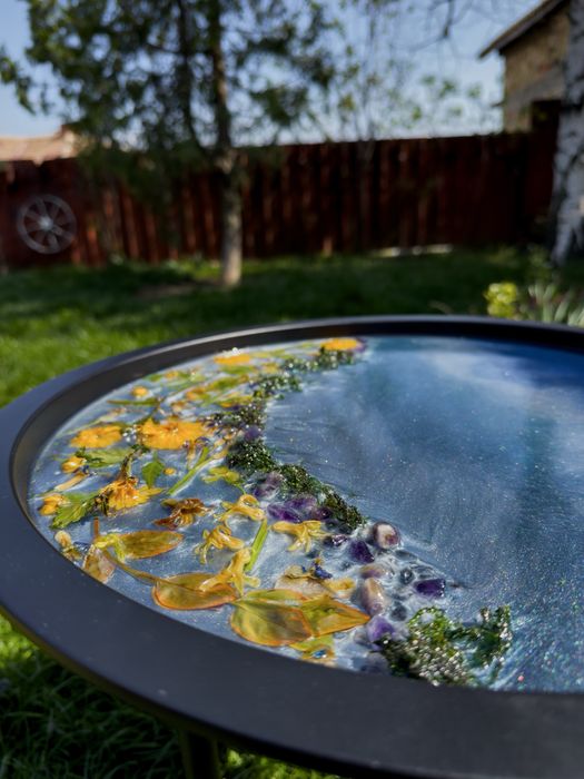 Маса за кафе от епоксидна смола