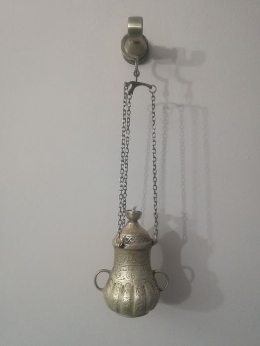 Турско османско бронзово масленно кандило 1549 година