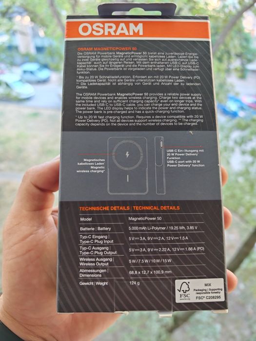 Baterie externa Osram Powerboost 10000 mah