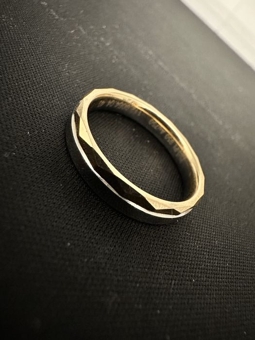 Inel Aur Si Platina Roz 18k 8 grame ! Marime 61