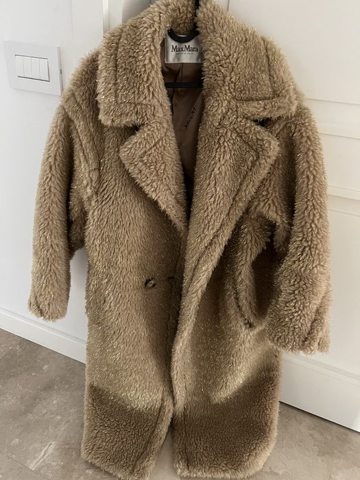 Teddy coat blana naturala miel