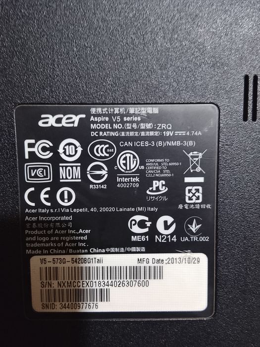 ACER v5 Aspire 160лв.
