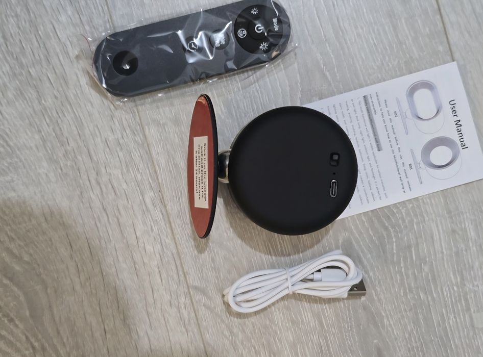 Lampă LED Amouhom B01 Black – control tactil & telecomandă, 7 culori