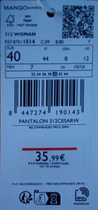 Pantaloni damă mărimea 40