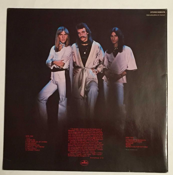 RUSH - 2112, 1976 Mercury, Holland