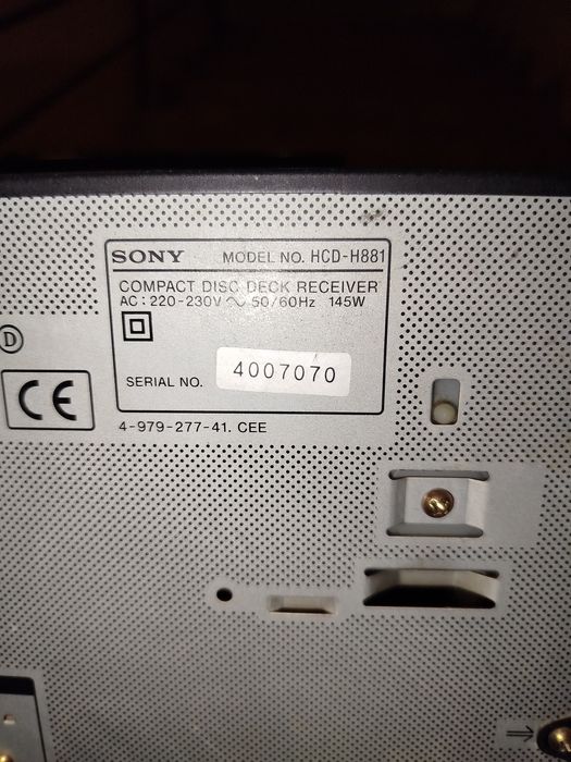 Sony MHC-881 компонентна система