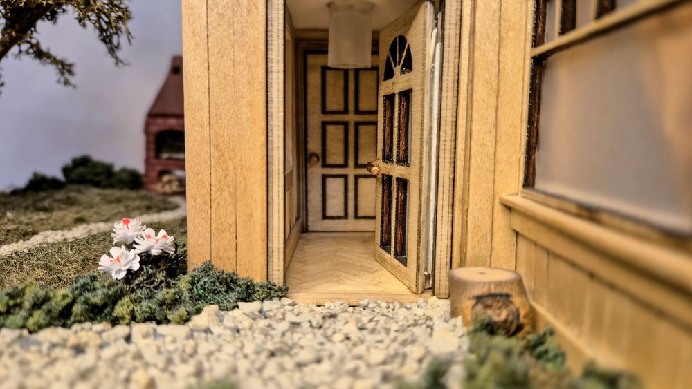 Casuta Taramul Viselor miniatura handmade