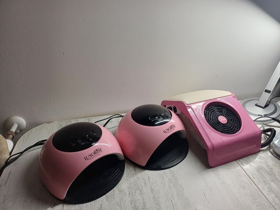 Set complet manichiură profesional – lămpi Luxorise, freză, aspirator