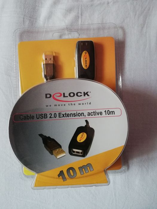 Cablu USB 2.0 activ prelungire 10m Delock nou sigilat