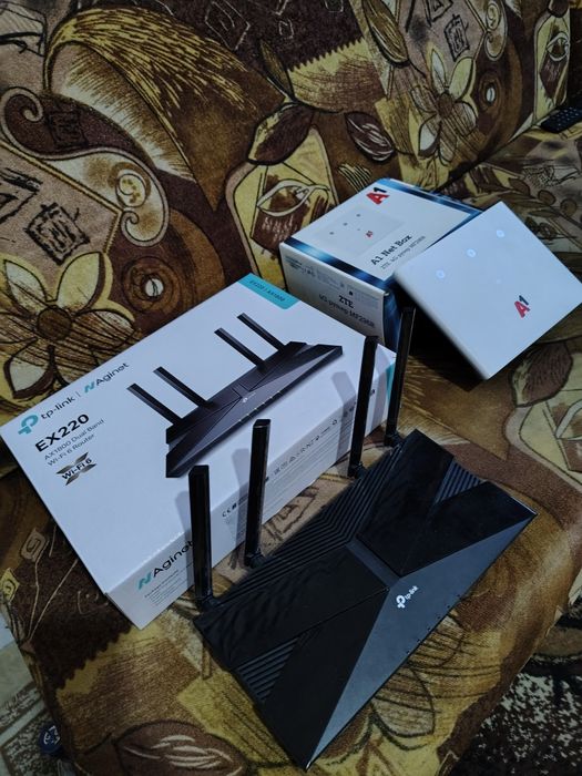 A 1,Net Box и рутер Tp Link