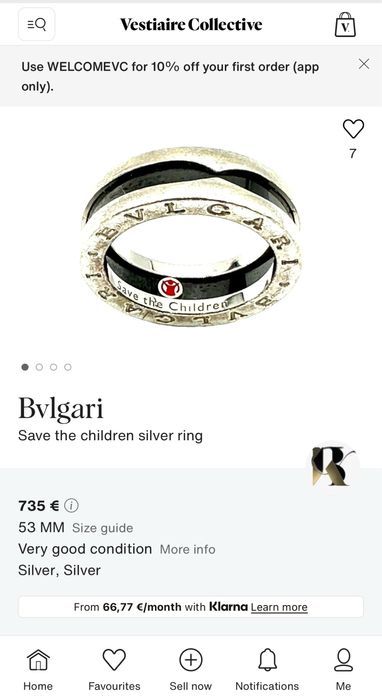 Bvlgari save the children ring ! Super pret !