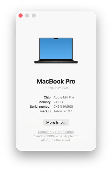 Macbook Pro 14 M4 Pro