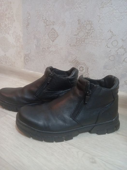 Ботинки кожанные