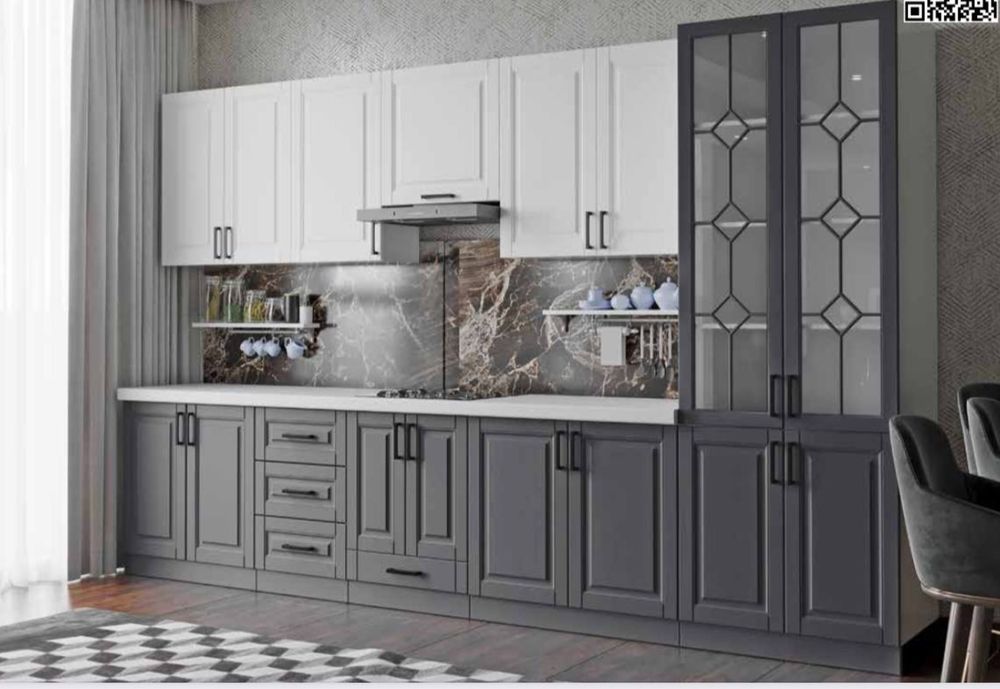 Klassik Dizayndagi Oshxona Mebel | Rossiya & Turkiya Materiallari