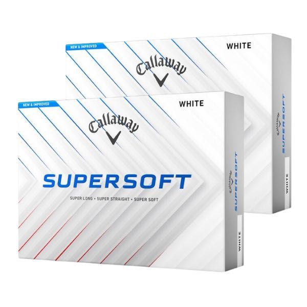 Set 12 buc Mingi de golf Supersoft 2025 White Basic ,sigilat