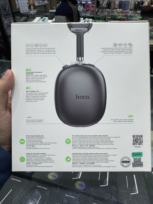 Hoco Airpods max w55 plus ANC гаратия доставка