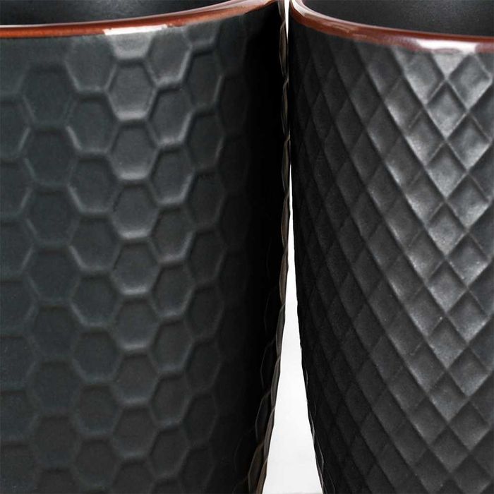 Комплект от 4 чаши с капацитет 400 мл, черни