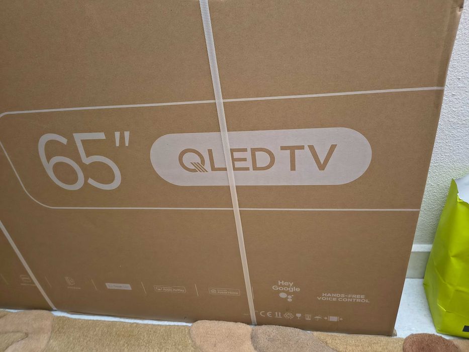 Чисто нов TCL 65.0" QLED Smart телевизор, неотварян