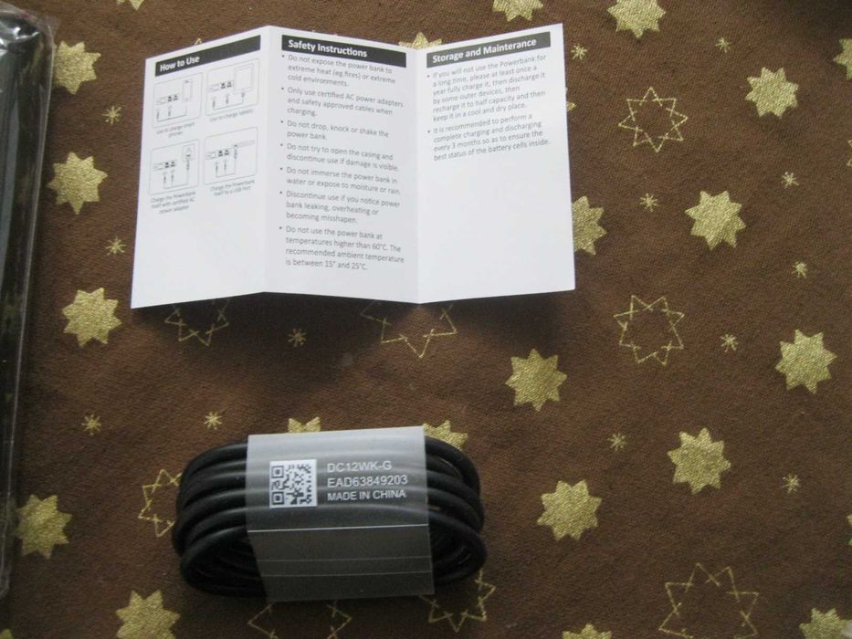 Външна батерия за зареждане на смартфони  -  10000 mАh Power Bank