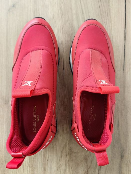 LOUIS VUITTON  Slip-On червени дамски маратонки без връзки, 39 номер