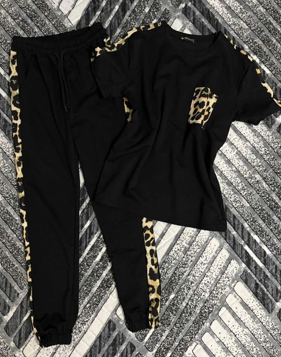 compleu negru cu print