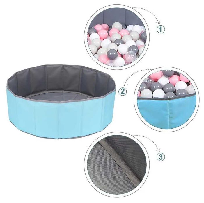 Сухой бассейн с шариками Размер-100х30 см Доставка бесплатно