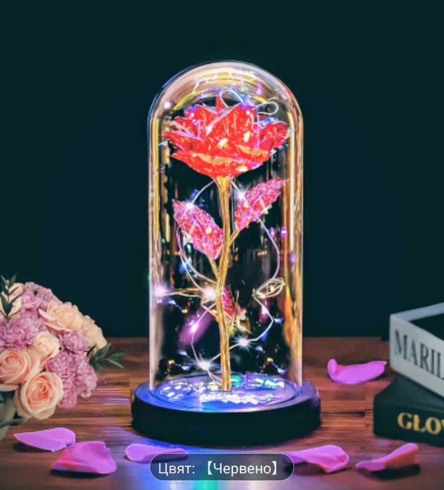 Valentine's Rose with LED light - Валентинова Роза с LED светлина